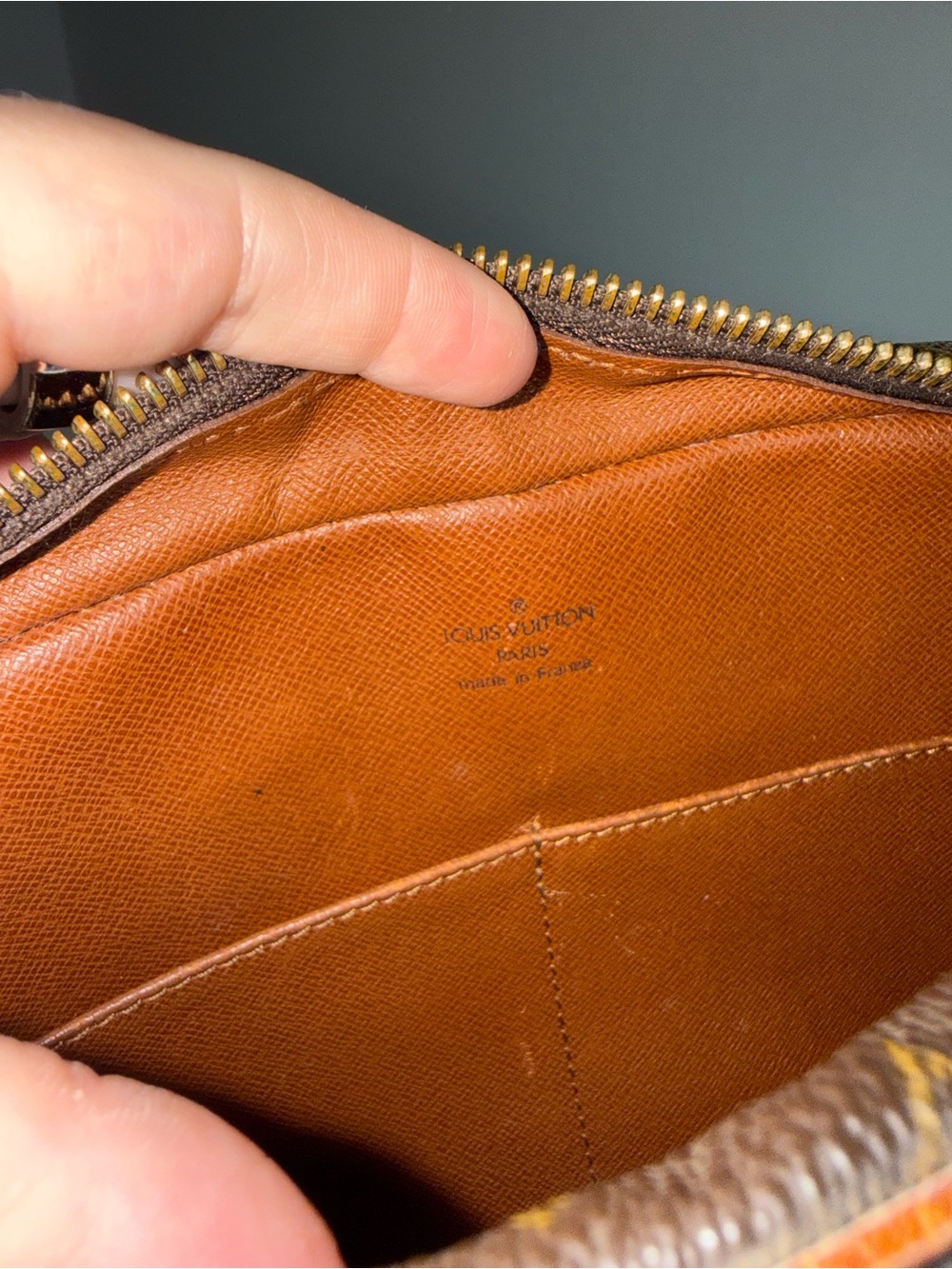 Louis Vuitton Brown Monogram Canvas Toiletry/Travel Pouch with Tan Trim - Picture 7 of 10